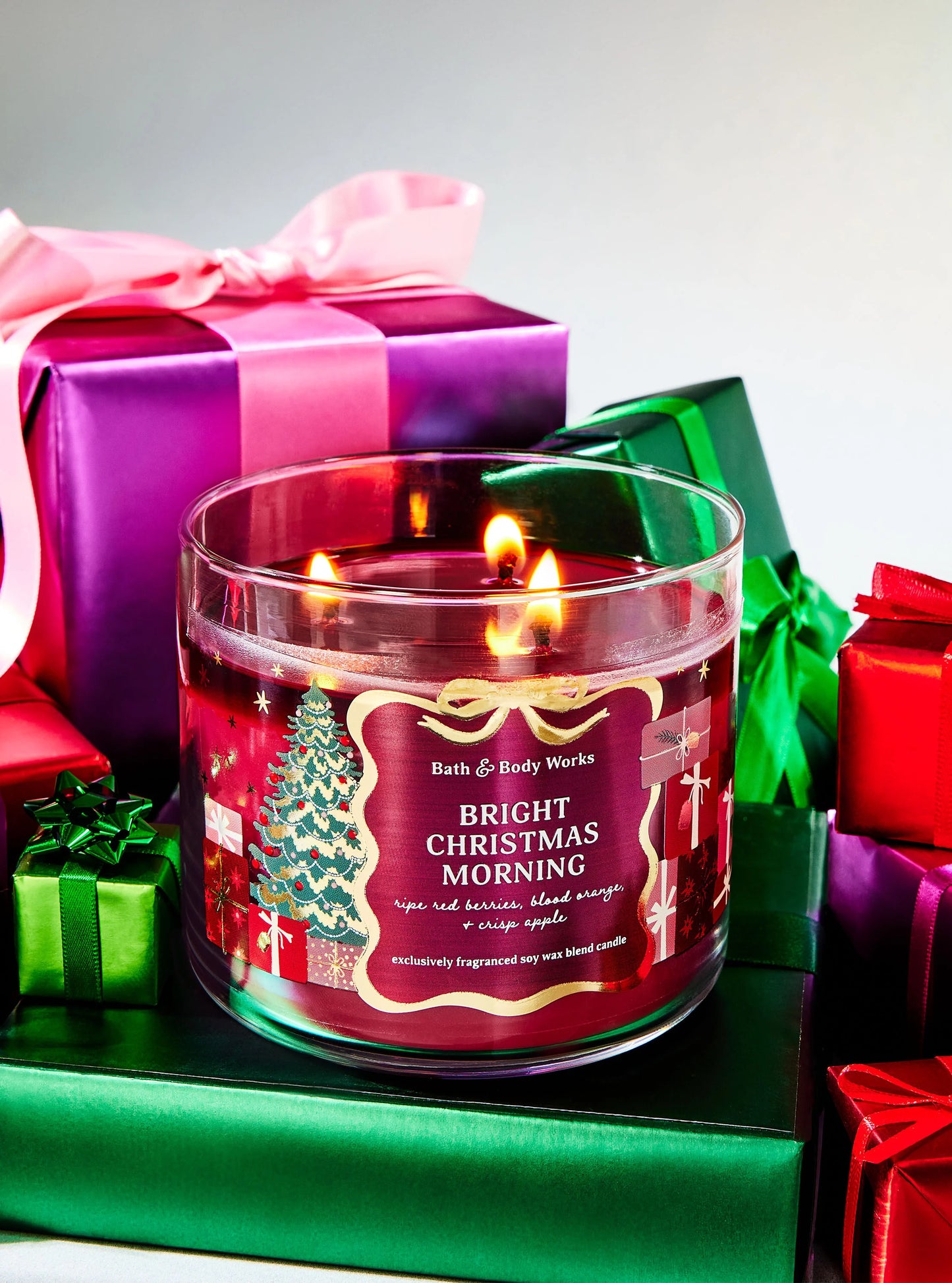 BRIGHT CHRISTMAS MORNING 3-WICK CANDLE