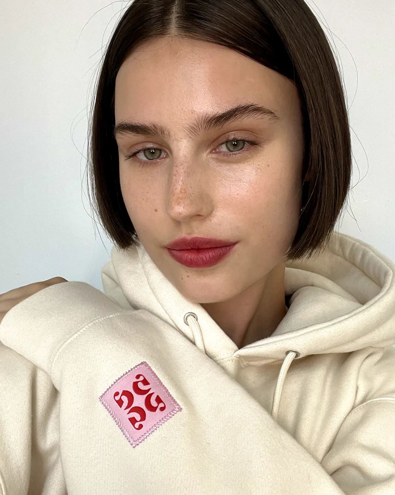 LIMITED EDITION EMBROIDERED CREAM HOODIE