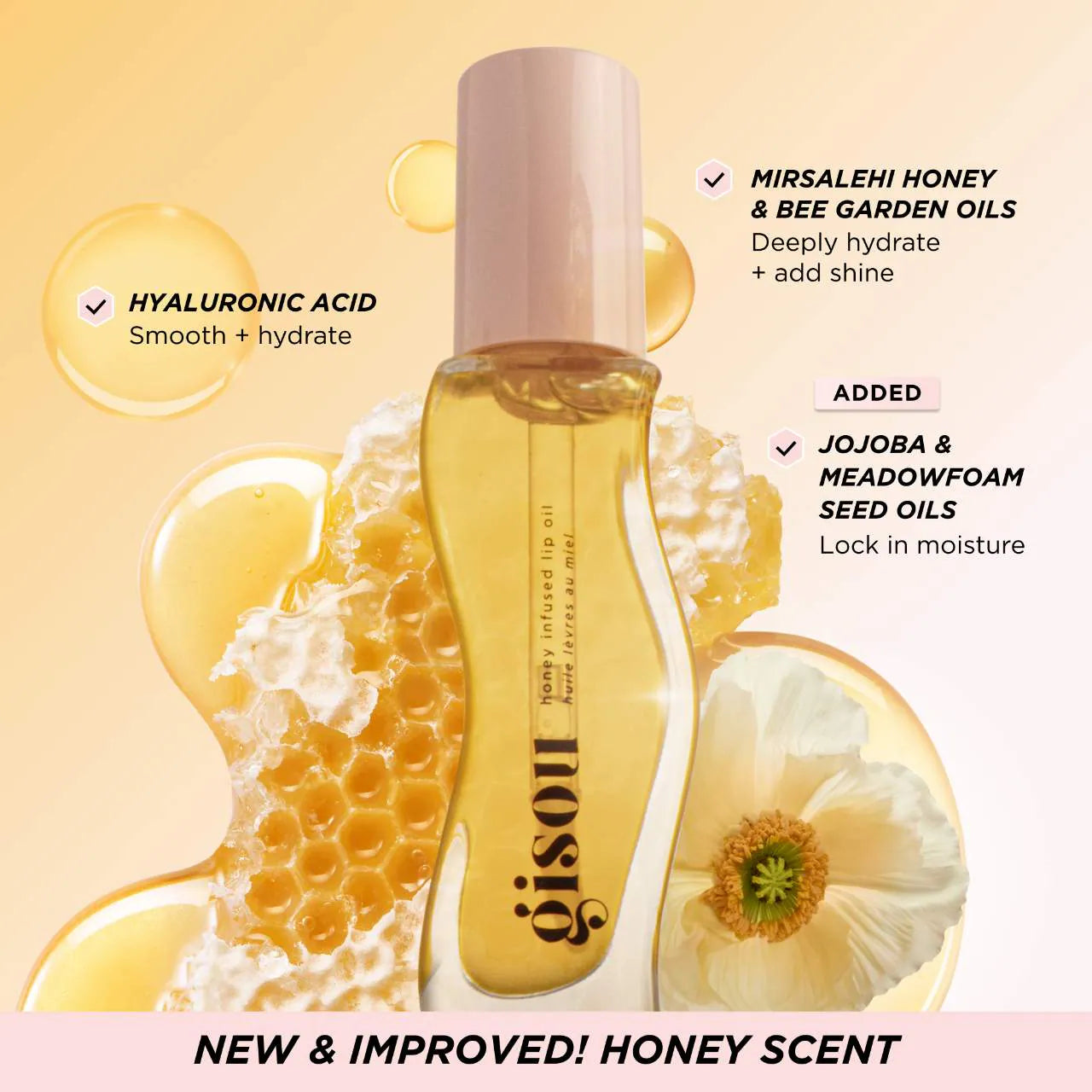 HONEY INFUSED HYDRATING LIP OIL - HONEY GOLD *PRE ORDER*
