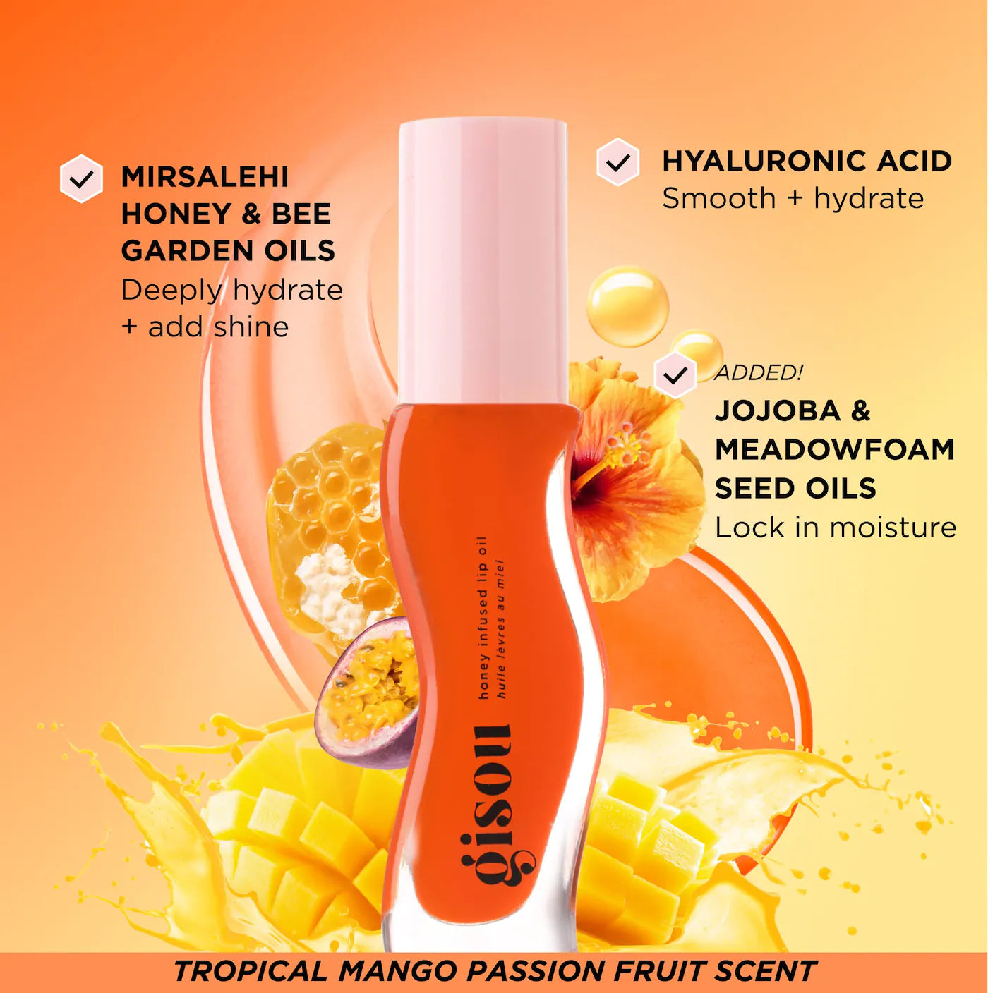 HONEY INFUSED HYDRATING LIP OIL - MANGO PASSION PUNCH *PRE ORDER*