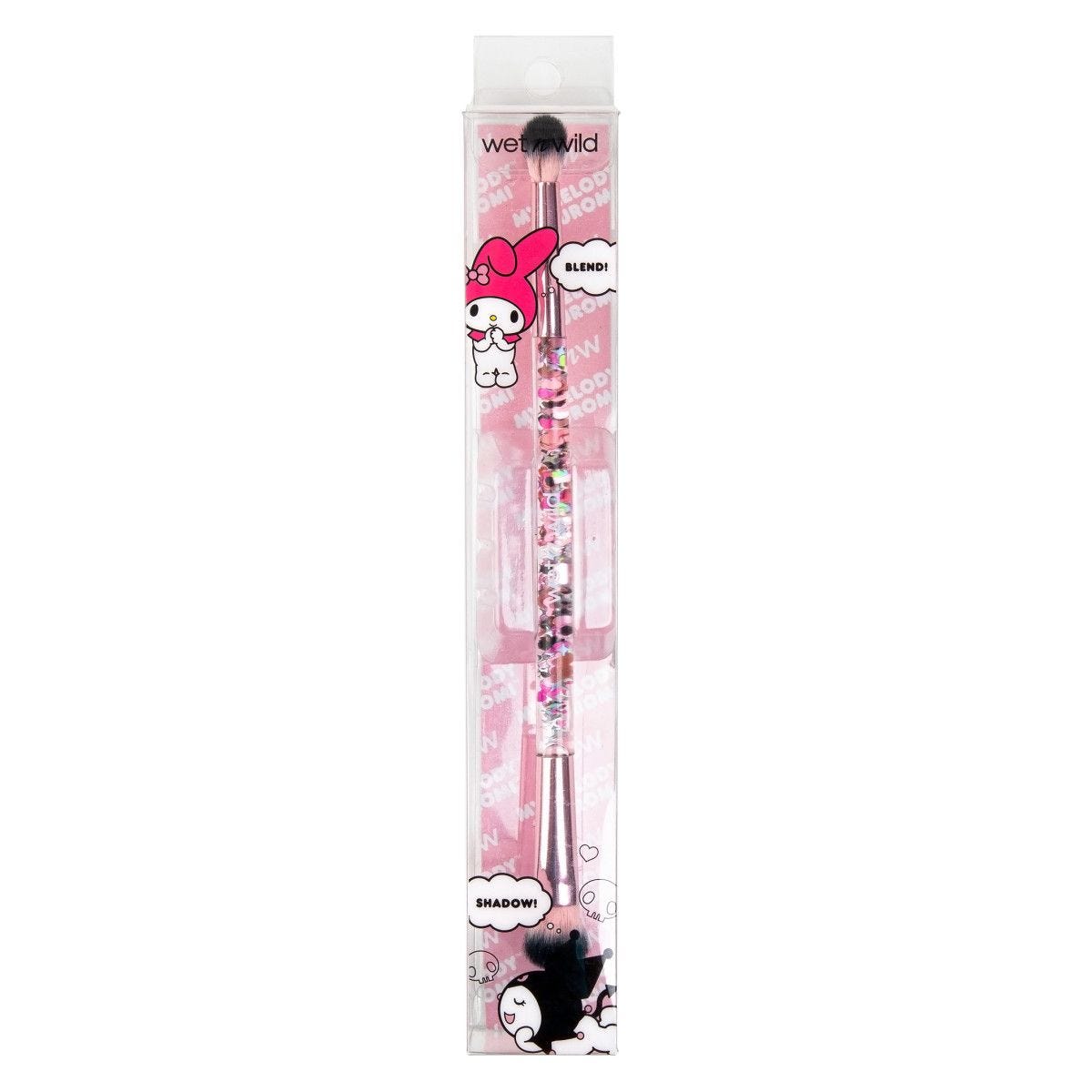 MY MELODY + KUROMI DUAL-ENDED EYESHADOW BRUSH