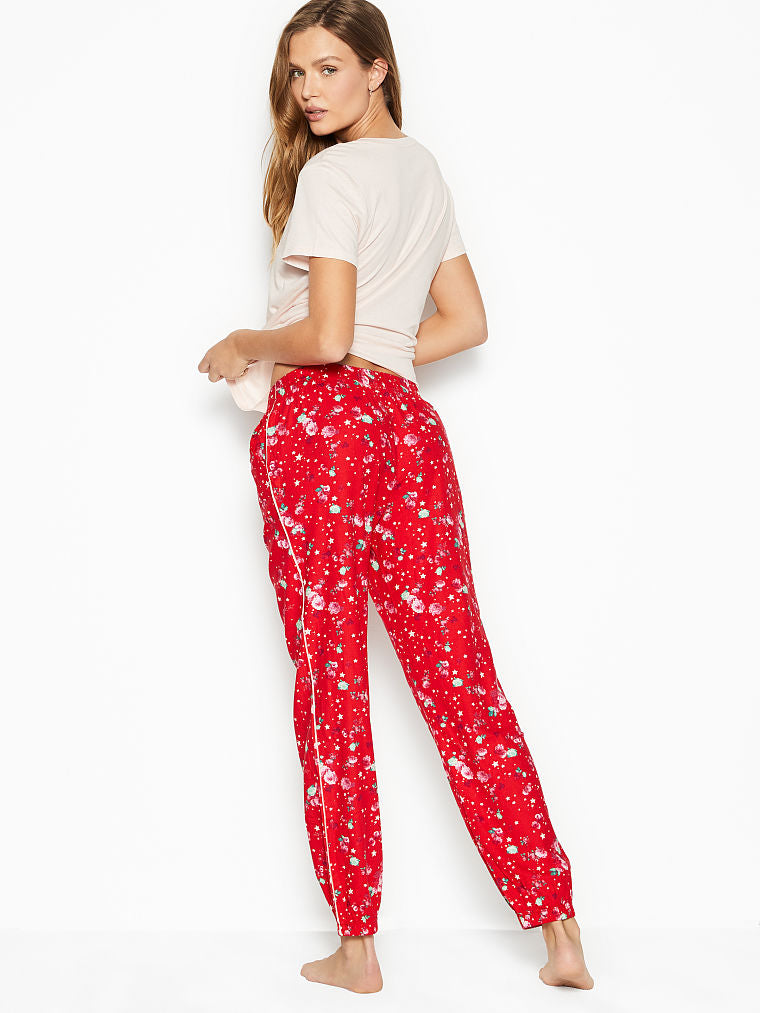 COTTON & FLANNEL LONG LOUNGE PJS (S)