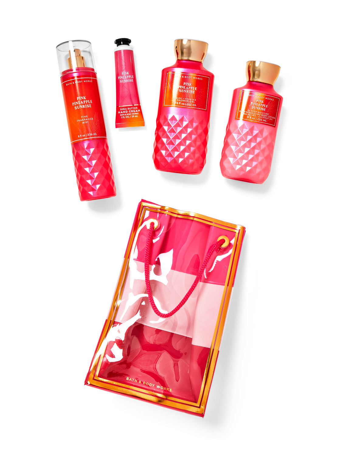 SET PINK PINEAPPLE SUNRISE